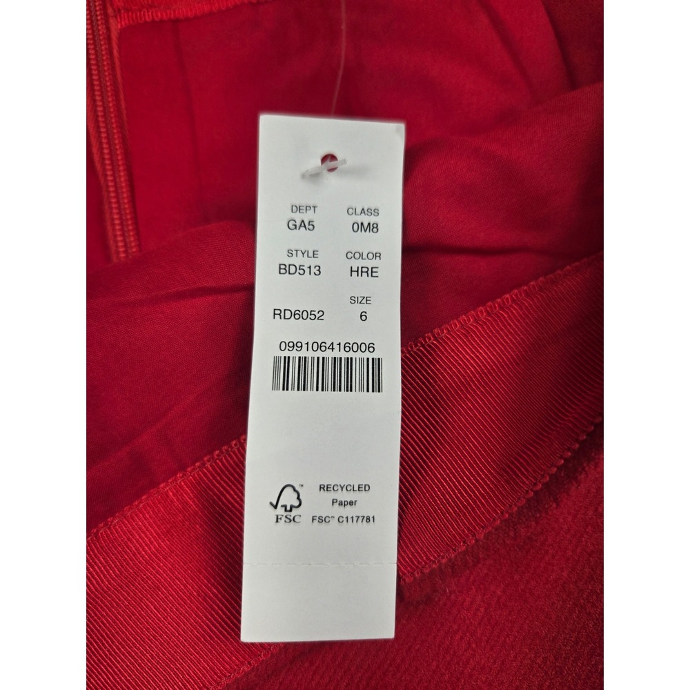 J.Crew No. 3 Pencil Skirt Red 100% Wool BD513 Womens 6 - Picture 5 of 11